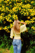 Osaka Top - Yellow Stripe