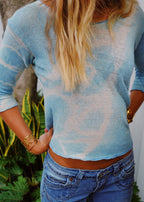 Rumi Top - Sky Tie-dye