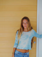 Rumi Top - Sky Tie-dye