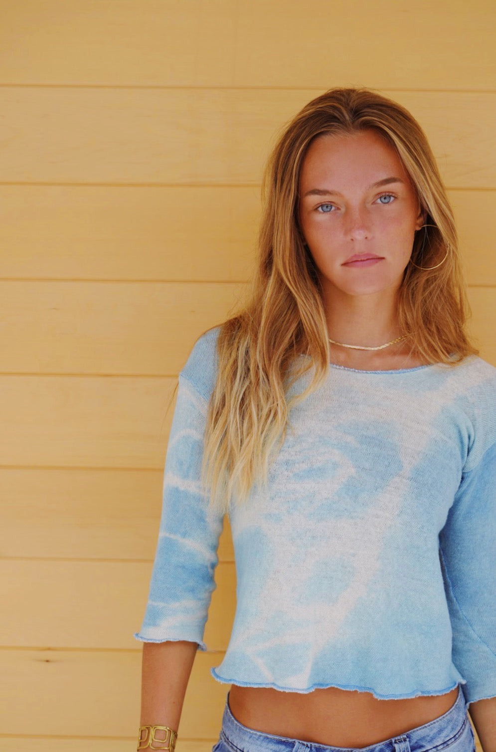 Rumi Top - Sky Tie-dye