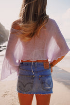 Sora Shoulder Veil - Lavender sheer