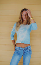 Rumi Top - Sky Tie-dye