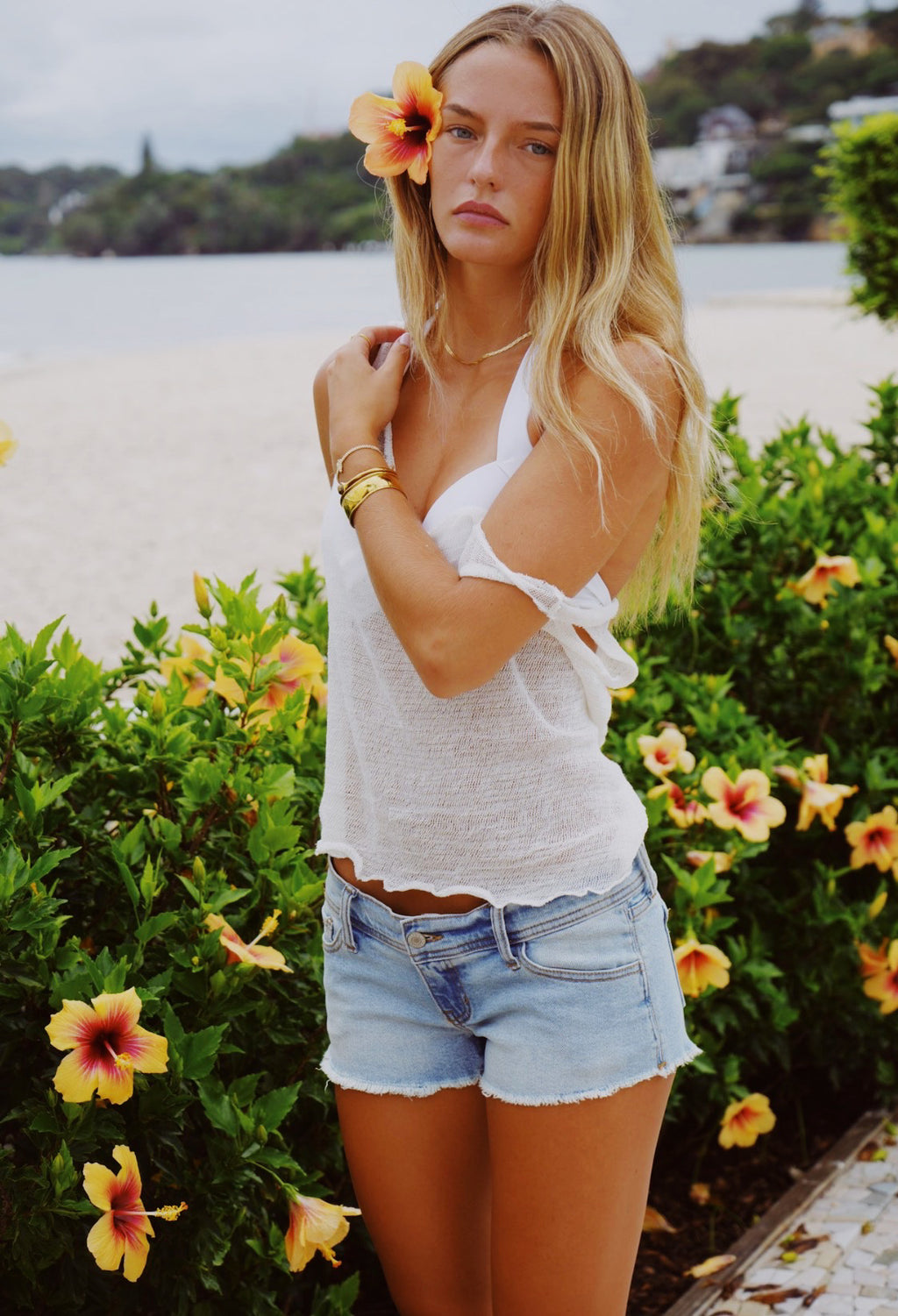 Aria Singlet - White