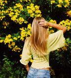 Osaka Top - Yellow Stripe