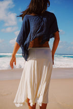 Sora Shoulder Veil - Dark Blue