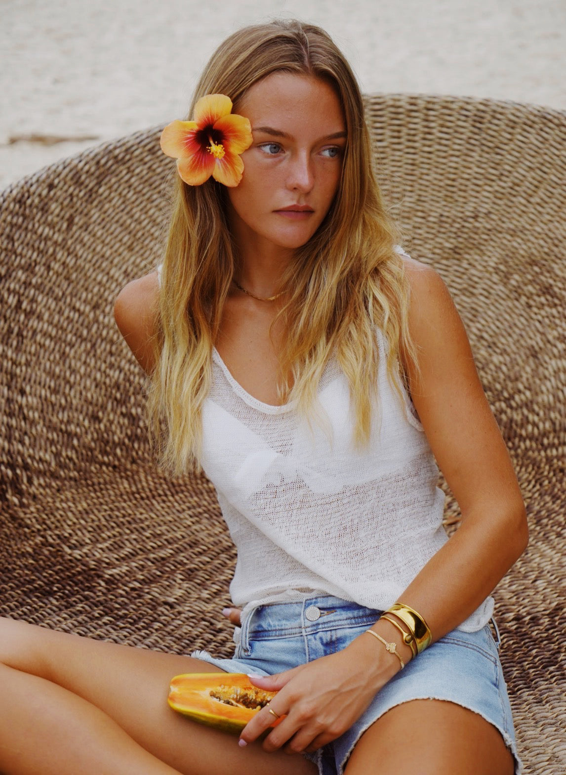 Aria Singlet - White