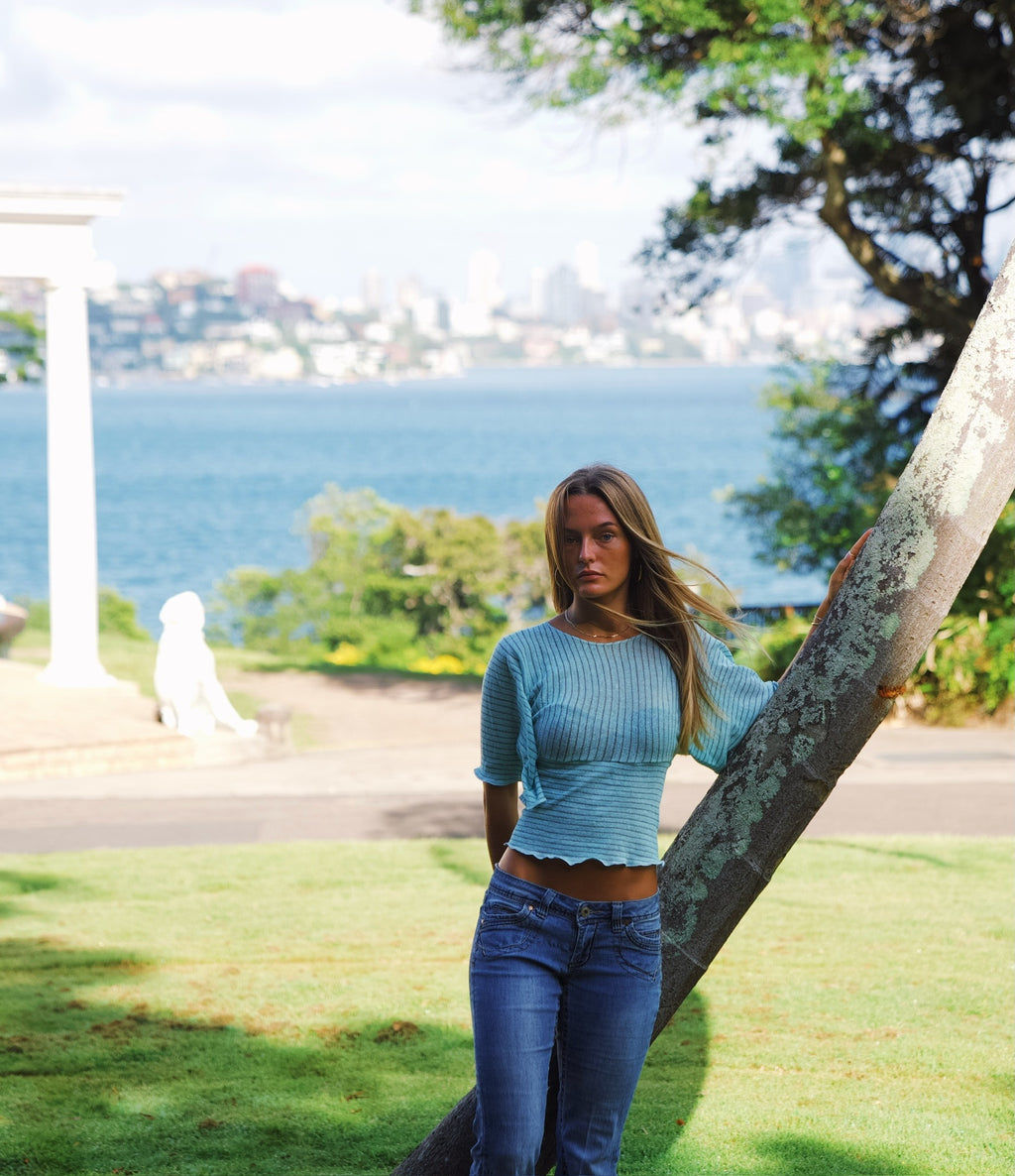 Osaka Top - Light Blue