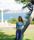 Osaka Top - Light Blue