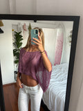 Sora Shoulder Veil - Magenta