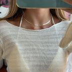 Farrah Mini Dress - White Knit Weave