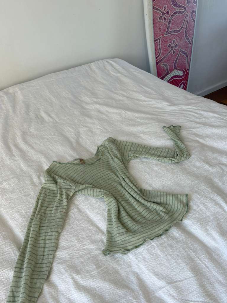 Nami Top - Green Stripe