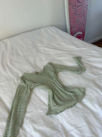 Nami Top - Green Stripe