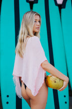 Sora Shoulder Veil - Baby Pink