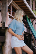 Osaka Top - Light Blue
